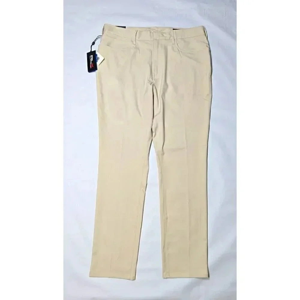 RLX Ralph Lauren Men's Active Fit Performance Twill Pants Basic Sand Size 40x32